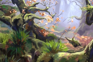 树 草 森林 树枝 艺术 4k壁纸 3840x2160