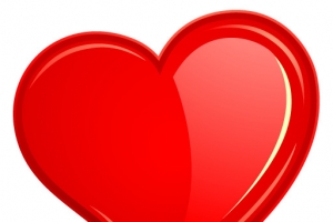 手绘情人节红色爱心高清PNG透明素材免费下载