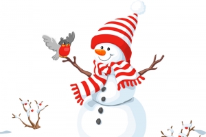 圣诞快乐素材雪人