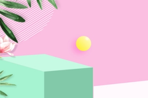 撞色色块夏季上新banner背景