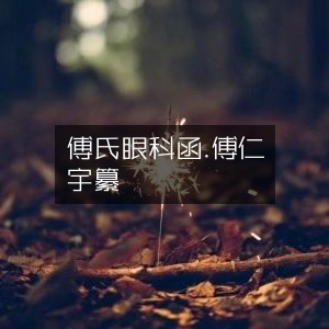 傅氏眼科详析《瑶函》- 傅仁宇编纂