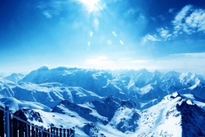 极地冰川冰雪世界背景