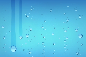 蓝色水珠气泡痕迹背景矢量素材