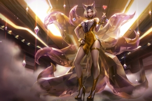 英雄联盟 KDA 阿狸至臻4k壁纸3840x2160