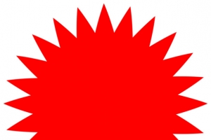 爆炸贴 ，节假日圆形，红色爆炸贴