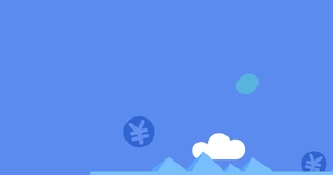 蓝色淘宝banner背景图