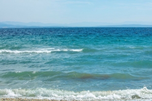 大海 海浪 泡沫 海岸 地平线 4k壁纸 3840x2160