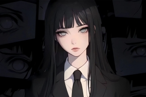 火影忍者雏田职场OL风 2880x1800高清壁纸免费下载