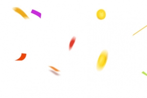 彩条高清PNG透明漂浮元素Banner设计素材免费下载