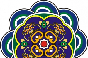 花瓣形唐卡素材