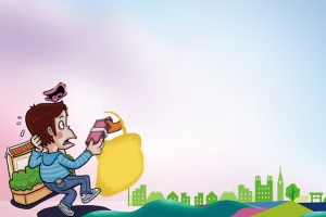 严打诈骗防骗漫画宣传海报背景素材