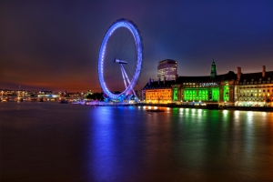 英国泰晤士河 摩天轮 4K风景壁纸