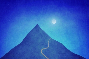 夜晚晚安创意海报