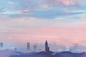 手绘星空背景