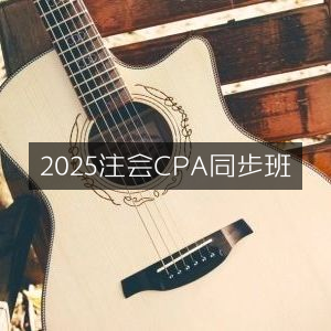 2025年CPA注会同步辅导班