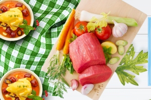 夏季食品果蔬banner背景
