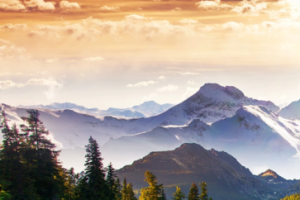 唯美大山背景