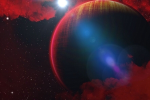 行星 红色 幻想 星星 太空 4k壁纸 3840x2160