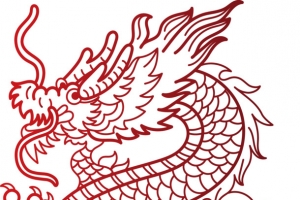 手绘龙图腾