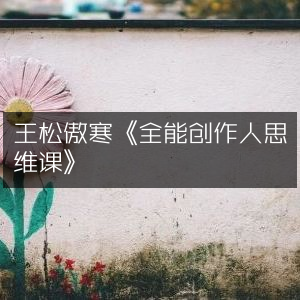 王松傲寒《全能创作人思维课》，解锁创作新思维