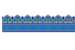 矢量中式花边水纹
