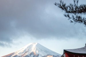 日本的富士山景色