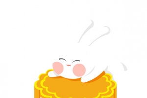 中秋节兔子月饼节日元素
