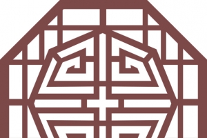 中国风边框剪纸古典窗花