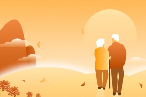 九九重阳节走向夕阳banner