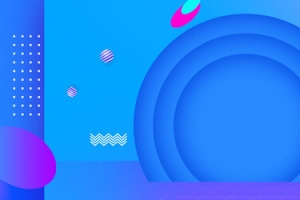 简约几何大促banner背景