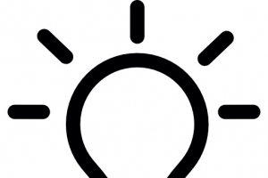 明亮的灯泡图标