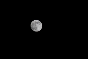 月亮 夜晚 极简主义 黑暗 4k壁纸 3840x2160