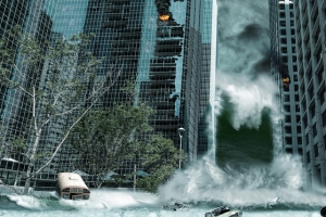 洪水背景