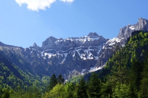 山脉 森林 树木 云 自然 风景 4k壁纸 3840x2160