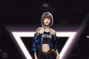 好看短发个性美女 时尚 性感身材 长腿 4k全面屏高清手机壁纸