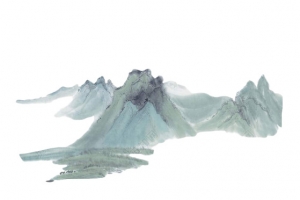 中国风水墨山水画元素
