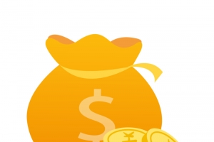 手绘金融袋子插画高清PNG透明免扣设计素材免费下载