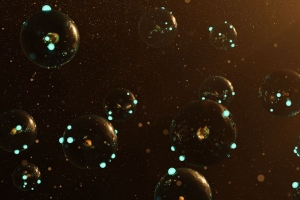 3840x2160 气泡 球 眩光 3d壁纸 背景
