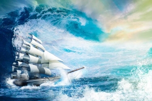 航行航海广告背景