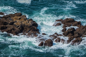 岩石 石头 海 泡沫 波浪 风景 4k壁纸 3840x2160