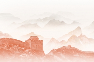 北京名胜中国风水墨背景