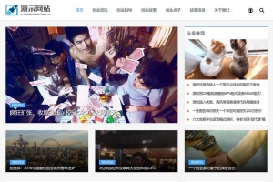 "帝国CMS整站模板：自适应手机HTML5，工作室视频收费下载+新闻资讯+个人博客"