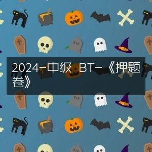 2024年中级BT《押题卷》精选