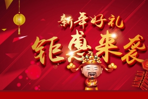 商场新年钜惠宣传海报