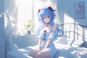 原神甘雨日常2880x1800高清动漫壁纸免费下载