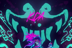 KDA Akali 英雄联盟手机壁纸