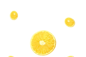 免抠透明漂浮橙片