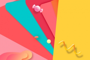 66大促激情狂欢几何扁平banner