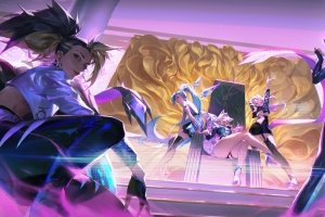 LOL KDA女团 KDA ALL OUT 卡莎 阿卡丽 萨勒芬妮 真实伤害 Seraphine英雄联盟4k壁纸