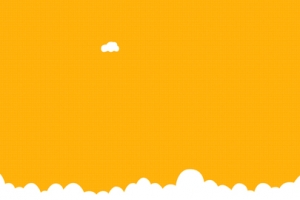 卡通美食简约促销橙色banner